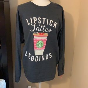 NWT Lipstick, Lattes, & Leggings Long Sleeve